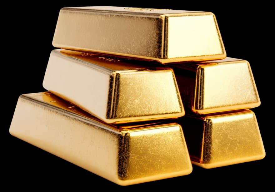 Stack of gold bars