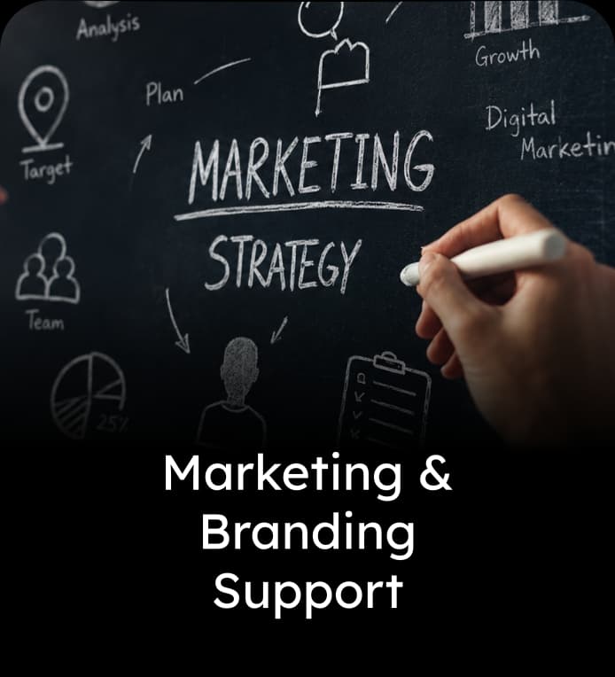 Marketing and branding support