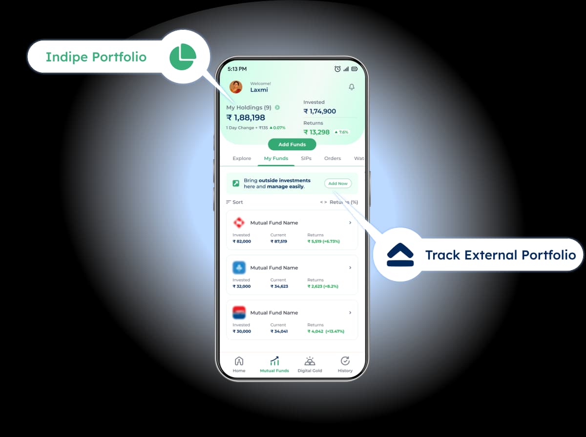 Track mutual funds app preview 1 of 9