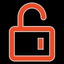 Open padlock icon