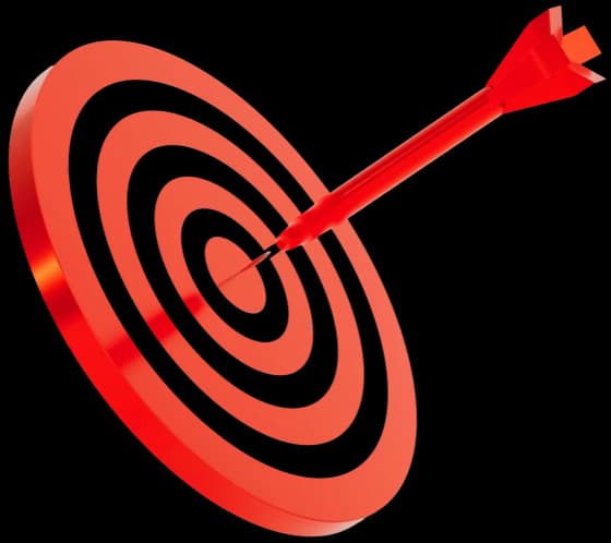 Target with arrow in the bullseye