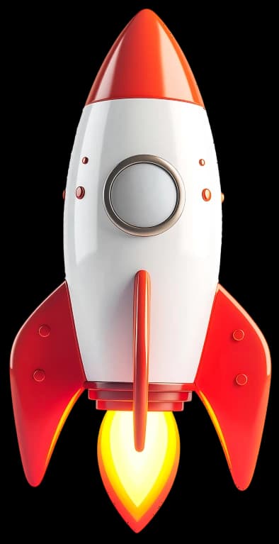 Rocket launching upward