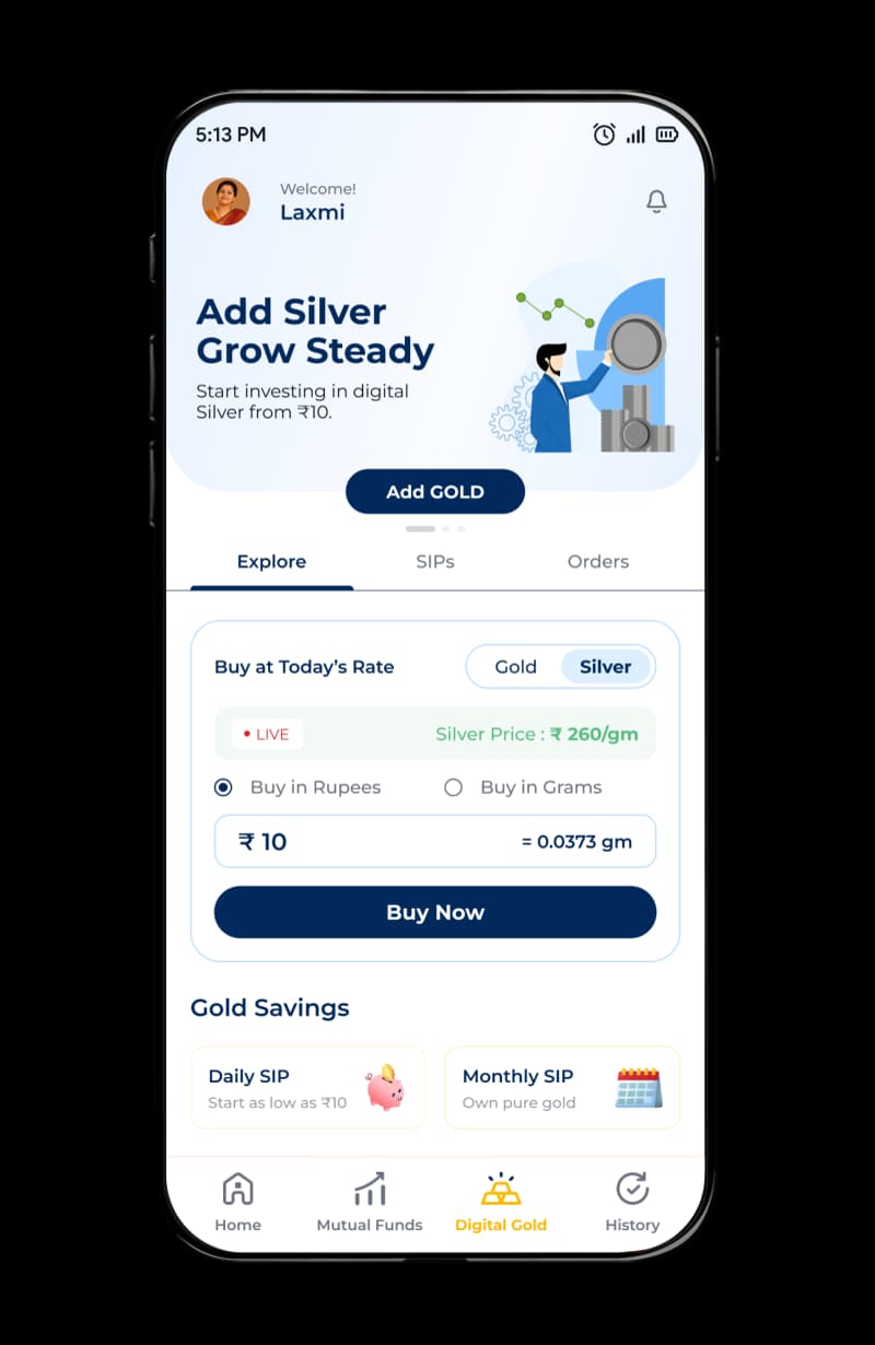 Choose Digital Silver on Indipe